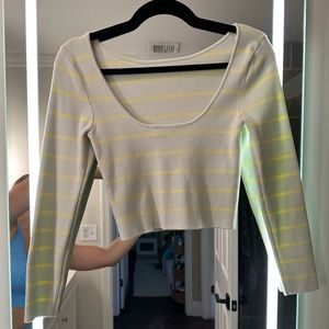 ZARA- pastel striped long sleeve